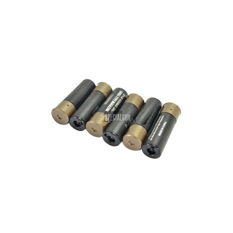 6 SHOTGUN SHELLS BLACK