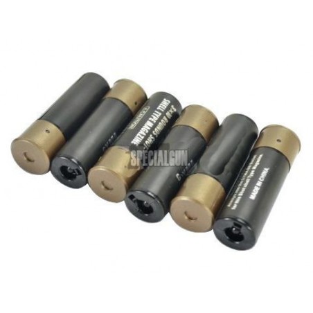 6 SHOTGUN SHELLS BLACK