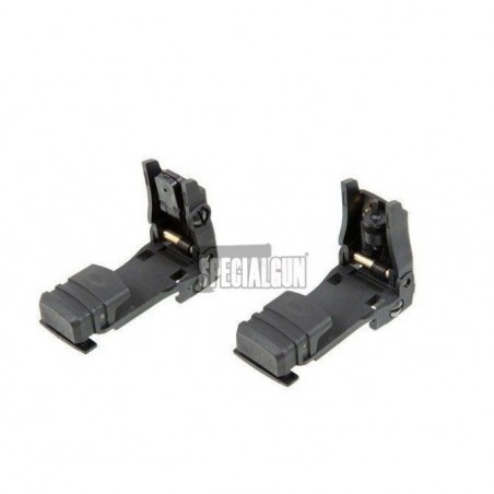 FMA MUESCAS DE PUNTERÍA FLIP UP LOW PROFILE NEGRO