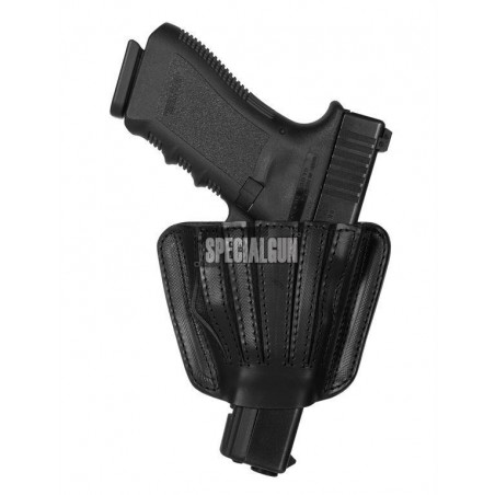 FONDINA IN CUOIO INTERNA ESTERNA M/AUTO VEGA HOLSTER NERO