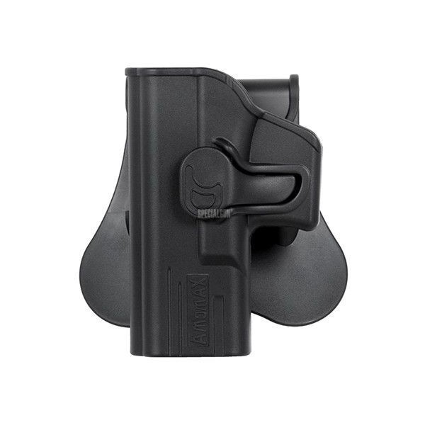 POLYMER HOLSTER FOR GLOCK 19/23/32 LEFT AMOMAX BLACK
