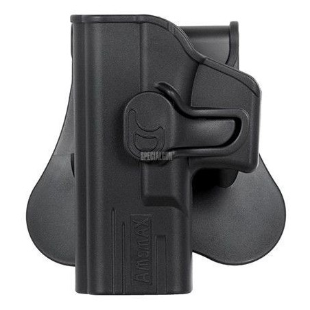 POLYMER HOLSTER FOR GLOCK 19/23/32 LEFT AMOMAX BLACK