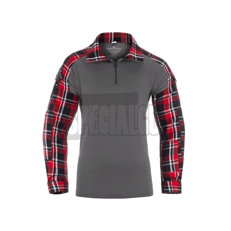 FLANNEL COMBAT SHIRT INVADER GEAR RED FLANNEL COMBAT SHIRT INVADER GEAR RED