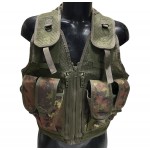 GILET TATTICO 10 TASCHE E FONDINA CON CINTURA ROYAL VEGETATO