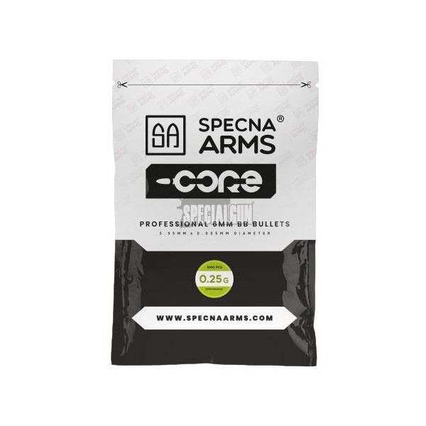 BIODEGRADABLE BALLS 0.25 g 1 kg WHITE SPECNA ARMS