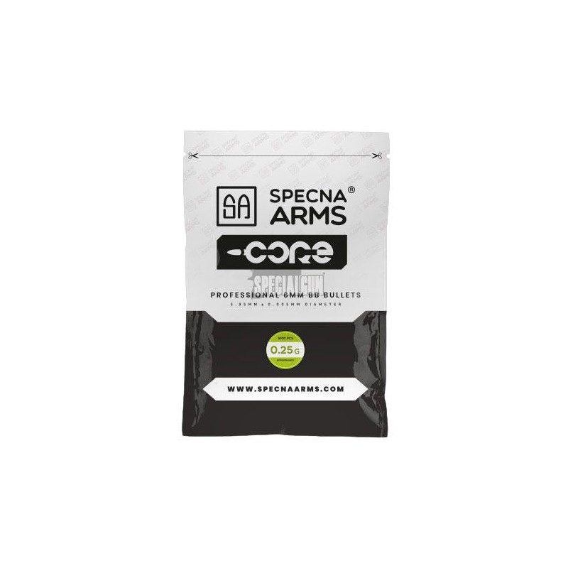 BIODEGRADABLE BALLS 0.25 g 1 kg WHITE SPECNA ARMS