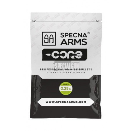 BIODEGRADABLE BALLS 0.25 g 1 kg WHITE SPECNA ARMS