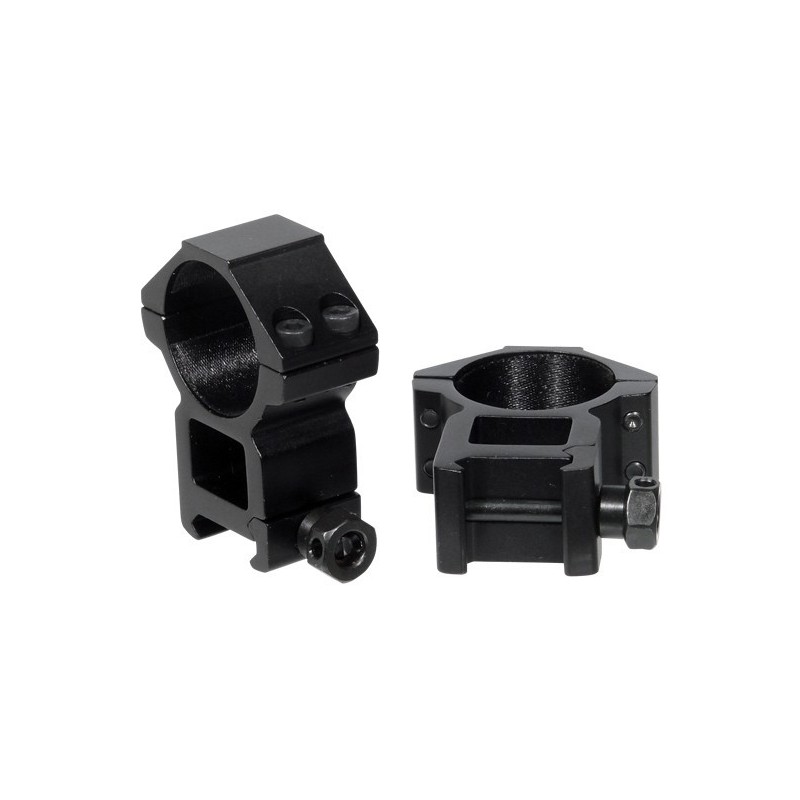 30MM HIGH OPTICAL RINGS FOR SLIDING 20mm WEAVER (2PZ)