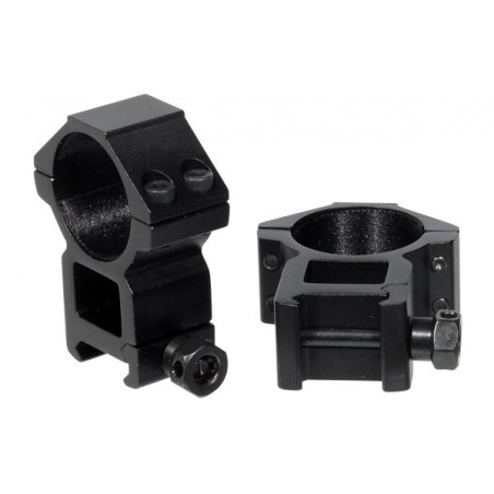 ANELLI ALTI OTTICA 30MM PER SLITTA 20mm WEAVER (2PZ)