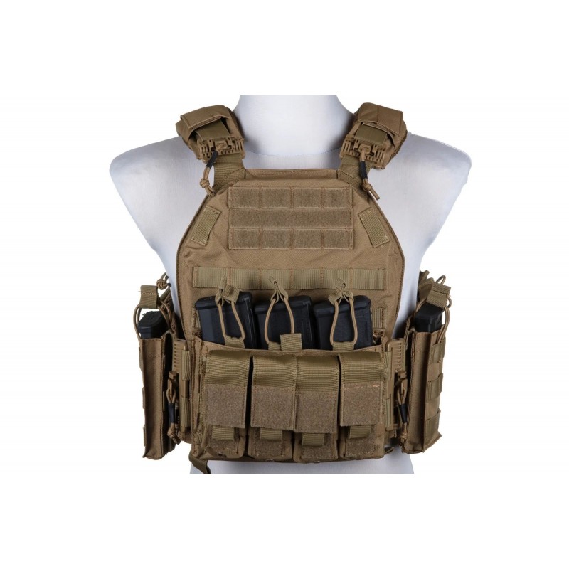 TACTICAL VEST PLATE CARRIER SGANCIO RAPIDO GFC TAN TACTICAL VEST PLATE CARRIER SGANCIO RAPIDO GFC TAN