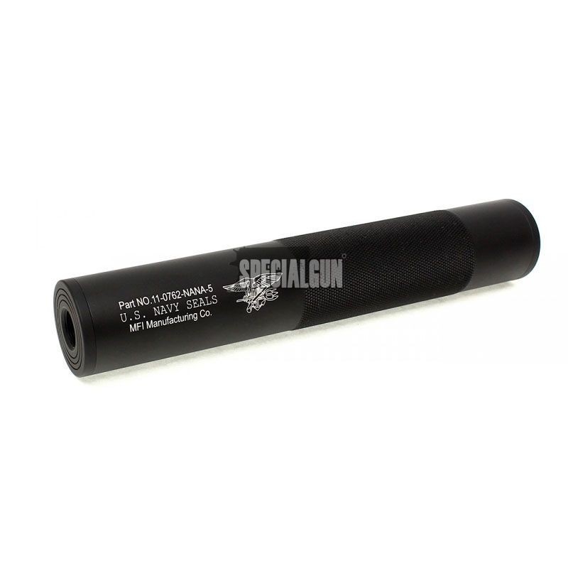 SILENZIATORE 195 x 36 DOPPIO FILETTO NAVY SEAL FMA NERO SILENZIATORE 195 x 36 DOPPIO FILETTO NAVY SEAL FMA NERO