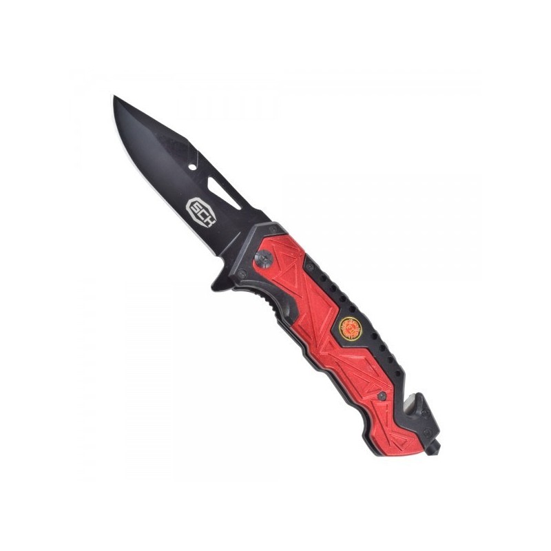 COLTELLO TATTICO STEEL CLAW KNIVES ROSSO