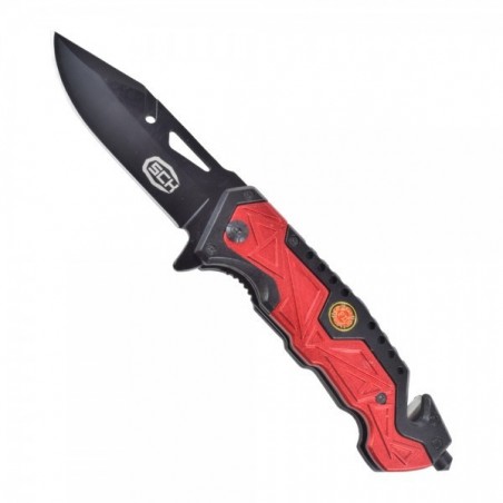 COLTELLO TATTICO STEEL CLAW KNIVES ROSSO