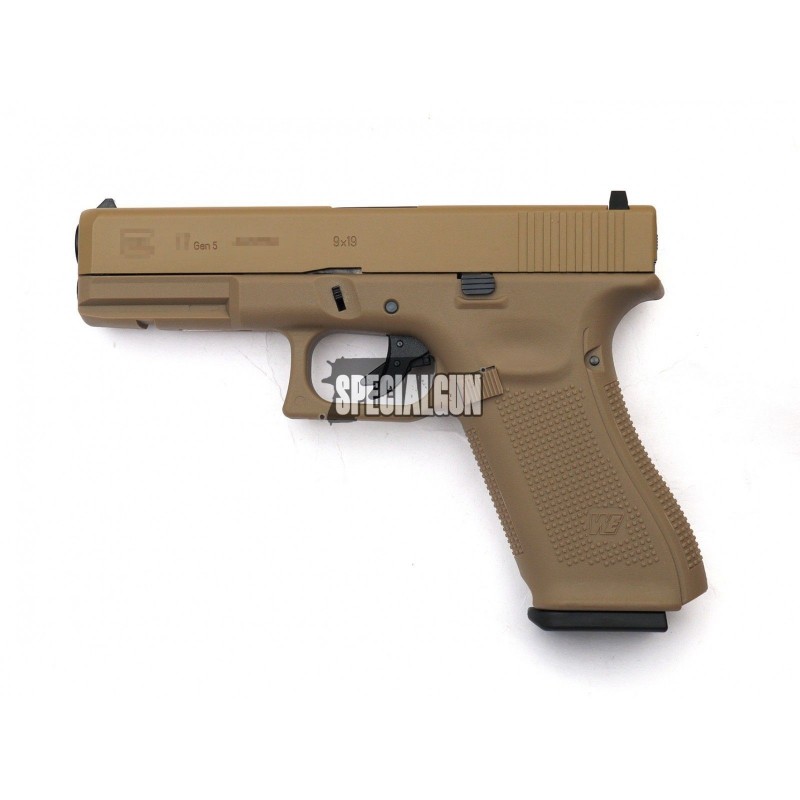 G17 GEN 5 GAS METAL BLOWBACK WE TAN G17 GEN 5 GAS METAL BLOWBACK WE TAN