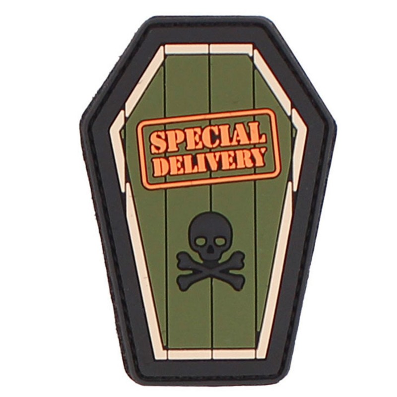 3D SPECIAL DELIVERY GREEN PVC RUBBER PATCH 3D SPECIAL DELIVERY GREEN PVC RUBBER PATCH