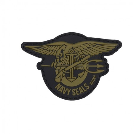 3D PVC RUBBER PATCH NAVY SEALS GREEN