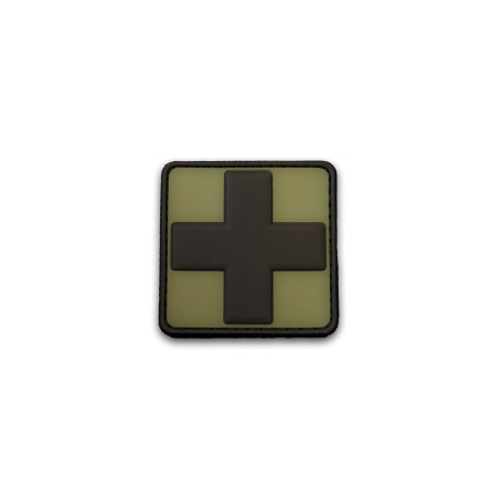 PVC RUBBER PATCH MEDICAL CROSS GREEN