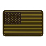 PVC RUBBER PATCH USA FLAG GREEN PVC RUBBER PATCH USA FLAG GREEN