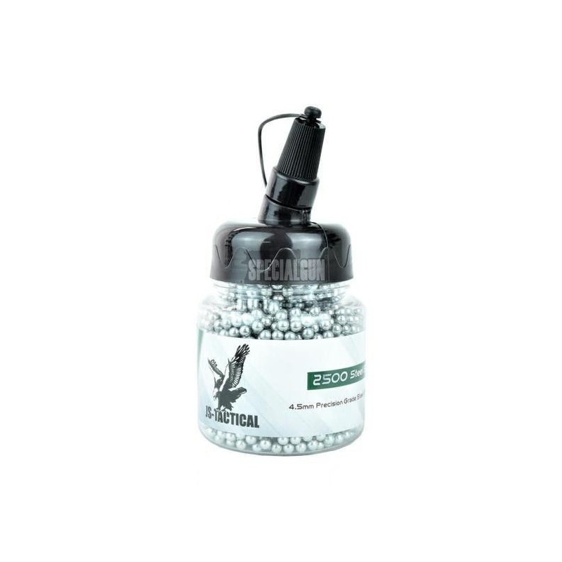 PALLINI BIGLIE ACCIAIO 4.5 mm 2500 pz JS-TACTICAL PALLINI BIGLIE ACCIAIO 4.5 mm 2500 pz JS-TACTICAL