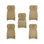 MOLLE CLIP WEBBING IN ABS 5 pz 101INC TAN MOLLE CLIP WEBBING IN ABS 5 pz 101INC TAN