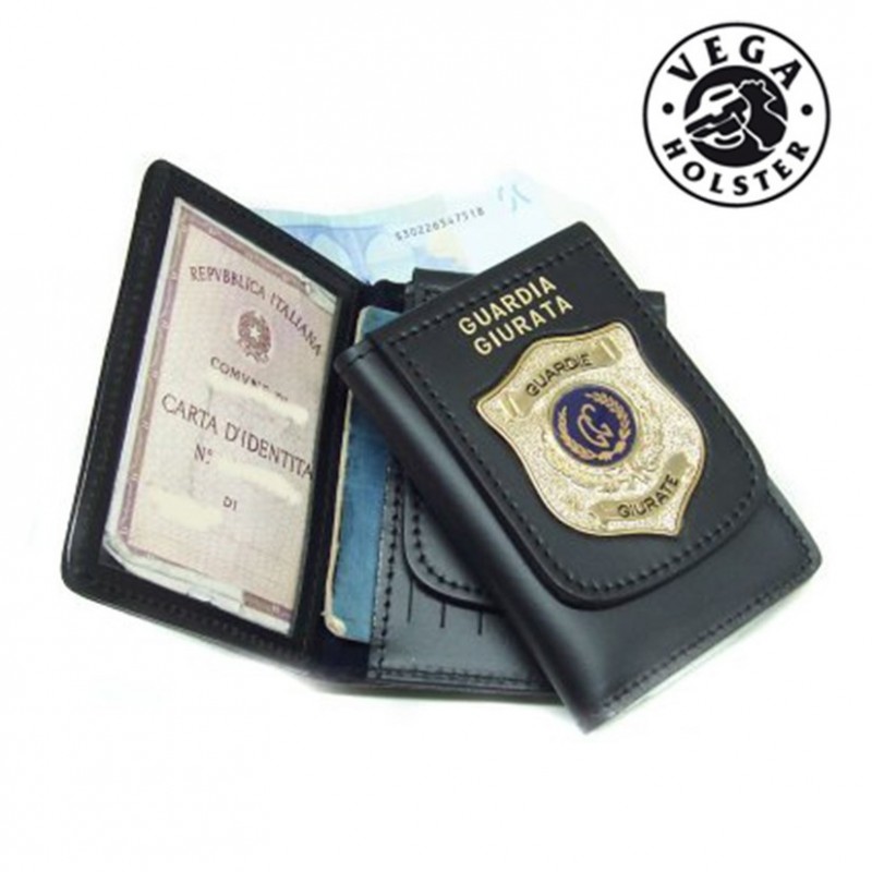 CARTERA DE PIEL CON PLACA METÁLICA VEGA HOLSTER CARTERA DE PIEL CON PLACA METÁLICA VEGA HOLSTER