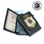 PORTAFOGLI IN PELLE CON PLACCA IN METALLO VEGA HOLSTER PORTAFOGLI IN PELLE CON PLACCA IN METALLO VEGA HOLSTER