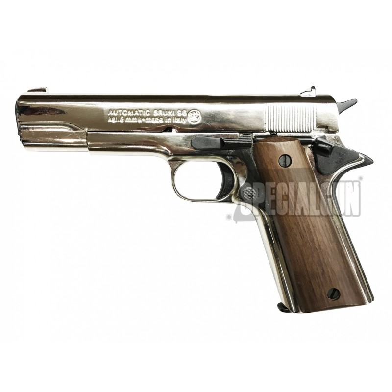 BRUNI PISTOLA DE FOGUEO 1911 CAL.8 NIKEL BRUNI PISTOLA DE FOGUEO 1911 CAL.8 NIKEL