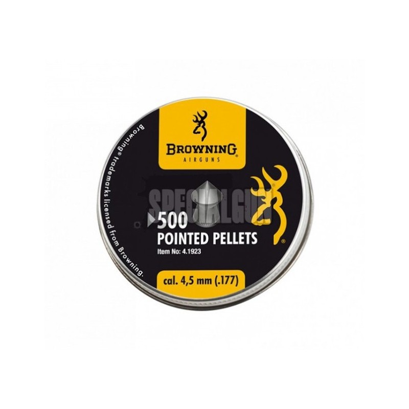PIOMBINI CAL.4,5 POINTED 0,56 gr BROWNING 500 pz PIOMBINI CAL.4,5 POINTED 0,56 gr BROWNING 500 pz