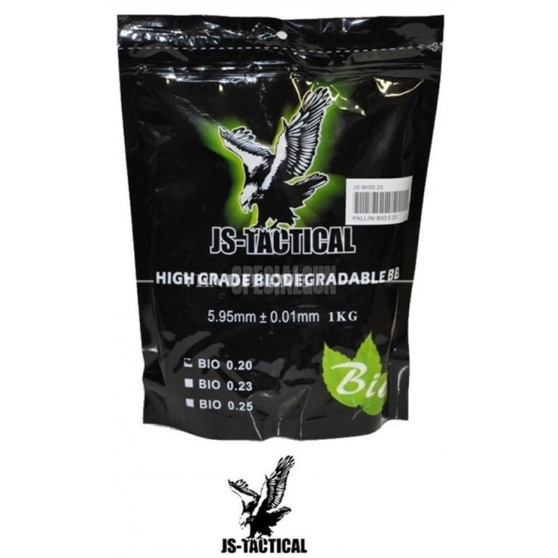 PALLINI BIODEGRADABILI 0.20 gr BUSTA DA 1kg JS-TACTICAL BIANCHI PALLINI BIODEGRADABILI 0.20 gr BUSTA DA 1kg JS-TACTICAL BIANCHI