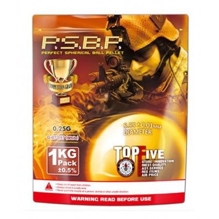 BALLS 0.25 gr. 1kg bag G&G WHITE