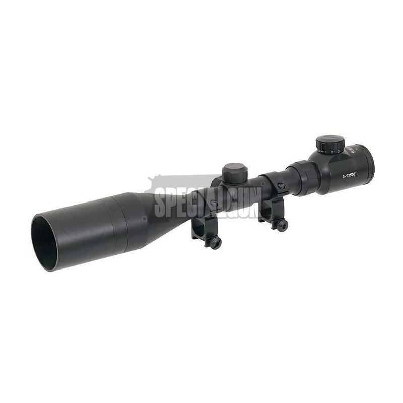 3-9X50 OPTIC WITH ZOOM AND ILLUMINATED RETICLE RIFLESCOPE 3-9X50 OPTIC WITH ZOOM AND ILLUMINATED RETICLE RIFLESCOPE