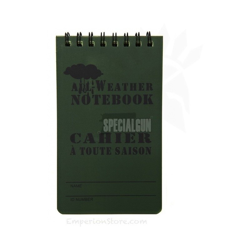 CUADERNO IMPERMEABLE PARA TODO TIPO DE CLIMA CUADERNO IMPERMEABLE PARA TODO TIPO DE CLIMA