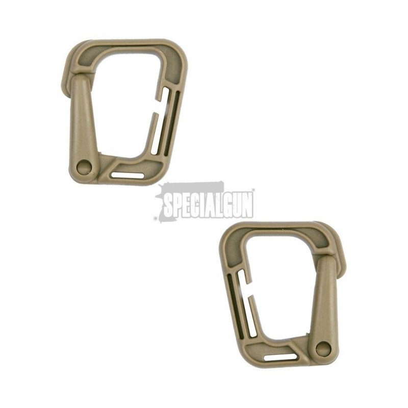 CARABINER HOOK GRIMLOCK HARD PLASTIC 2PCS 101INC DESERT CARABINER HOOK GRIMLOCK HARD PLASTIC 2PCS 101INC DESERT