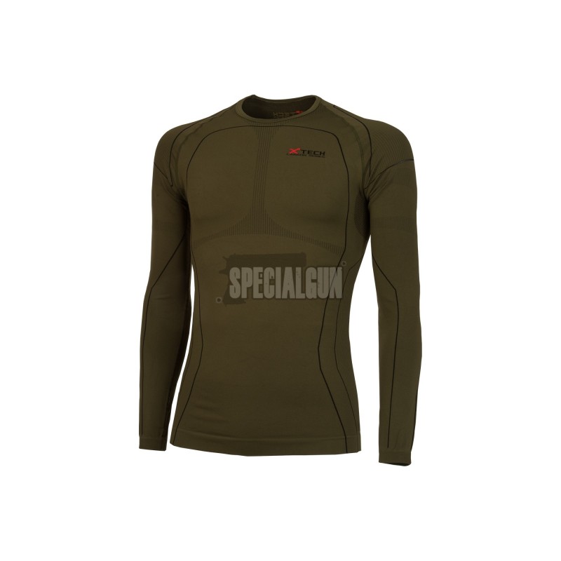 MAGLIA TERMICA PREDATOR 3 MANICA LUNGA XTECH VERDE OD MAGLIA TERMICA PREDATOR 3 MANICA LUNGA XTECH VERDE OD