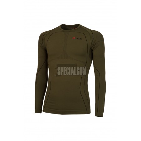 MAGLIA TERMICA PREDATOR 3 MANICA LUNGA XTECH VERDE OD