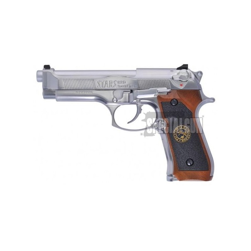 M9 SAMURAI EDGE BIOHAZARD GAS BLOWBACK FULL METAL WE SILVER M9 SAMURAI EDGE BIOHAZARD GAS BLOWBACK FULL METAL WE SILVER