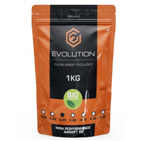 PALLINI EVOLUTION BIODEGRADABILI 0.25 gr BUSTA DA 1kg BIANCHI