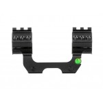 ATTACCO PER OTIICA PJ ONE PIECE 25MM CON LIVELLA A BOLLA PJ PANORAMIC NERA