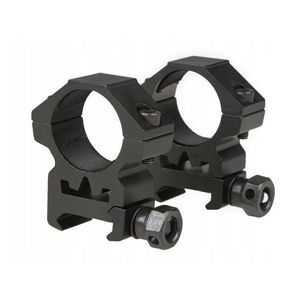 ANELLI OTTICA 30mm BASSI PER RIS IN METALLO (2PZ) THETA OPTICS