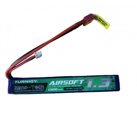BATTERIA LIPO 7.4V 1300 mAH 25C DEAN NANO-TECH
