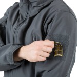 GIACCA MILITARE SOFTSHELL GUNFIGHTER JACKET SHARK SKIN HELIKON-TEX NERO GIACCA MILITARE SOFTSHELL GUNFIGHTER JACKET SHARK SKIN HELIKON-TEX NERO