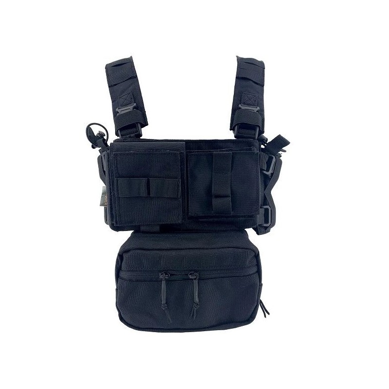 CONQUER MINI CHEST RIG NERO CONQUER MINI CHEST RIG NERO