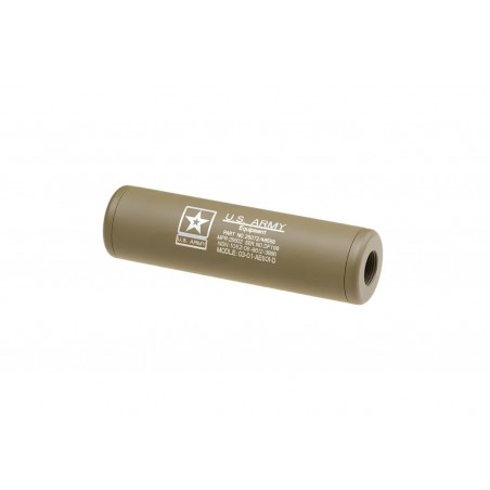 SILENZIATORE LW US ARMY 110mm UNIVERSALE KING ARMS TAN