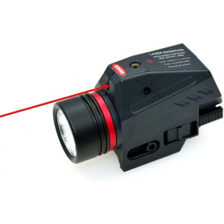 TORCIA E LASER PISTOLA TACTICAL GUN LED 150 LUMEN