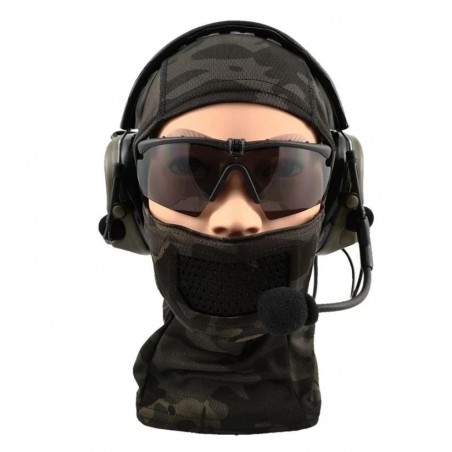 MASCHERA FULLFACE WARRIOR CYGNUS ARMORY MULTICAMOUFLAGE BLACK