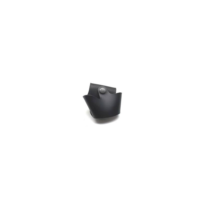 TASCA PORTA MANETTE IN CUOIO APERTA VEGA HOLSTER NERO