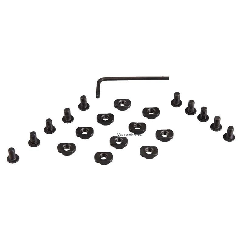 SET VITI IN ACCIAIO PER SLITTE MLOK VECTOR OPTICS