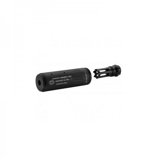 SILENZIATORE ACC SHORT 120mm con SPEGNIFIAMMA SHS