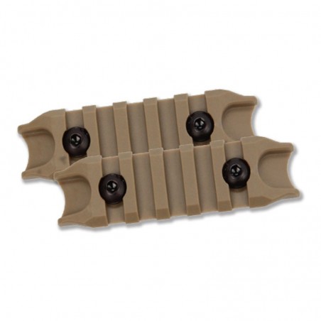 2 pz SLITTE MLOK 5 SLOT G&G TAN