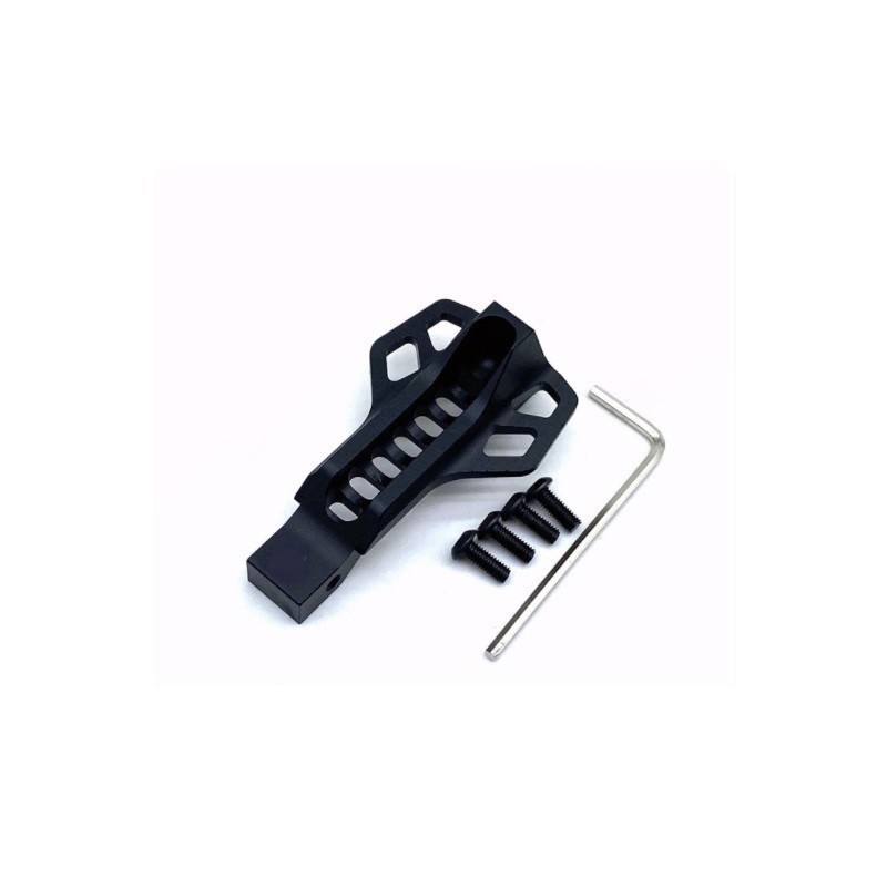 IMPUGNATURA ANGOLARE ALLUMINIO CNC PER KEYMOD ROSSO